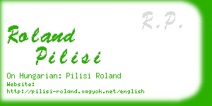 roland pilisi business card